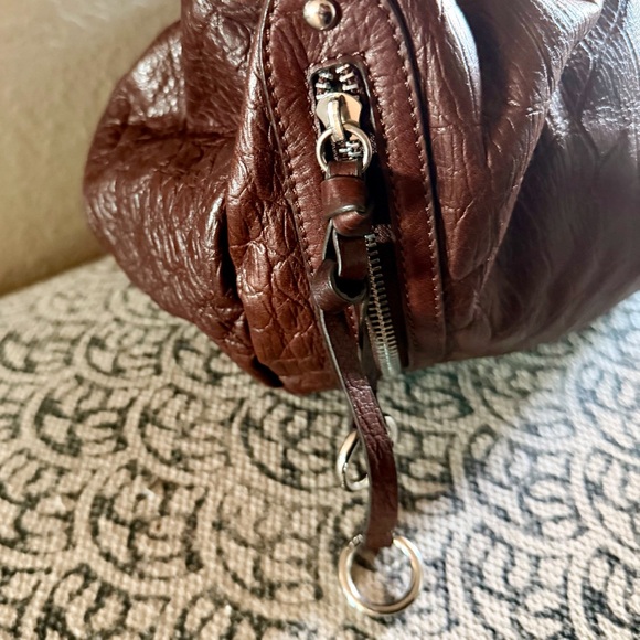B. Makowsky Brown Leather Handbag - Picture 4 of 14